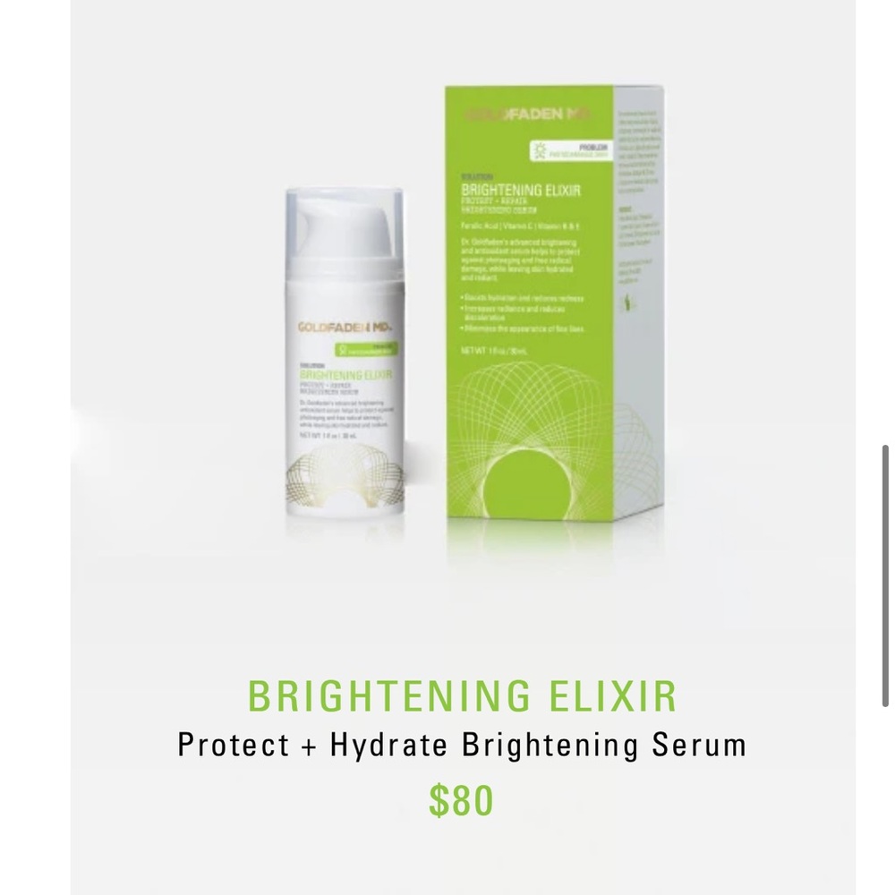 BRAND NEW GOLDFADEN MD BRIGHTENING ELIXIR 30 ML